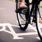 Bicycle riding in bicycle lane